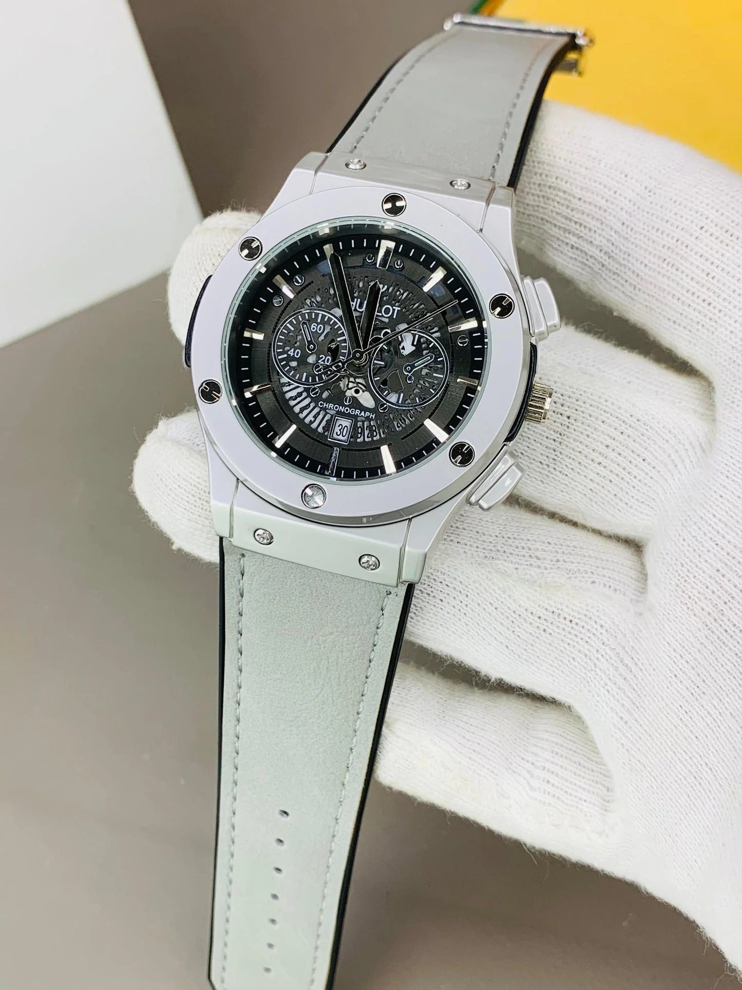 HB Skeleton Date Watch