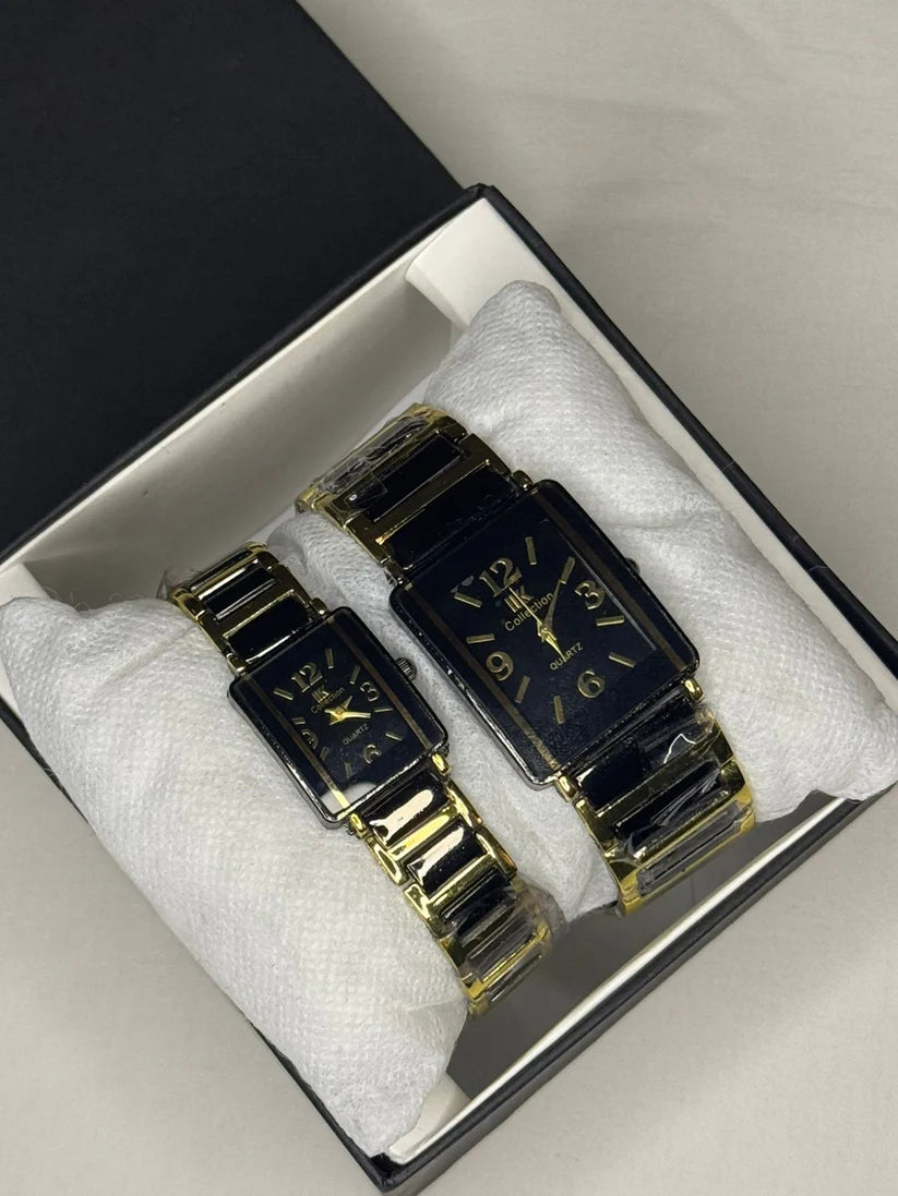 Two Tone Couple Watch