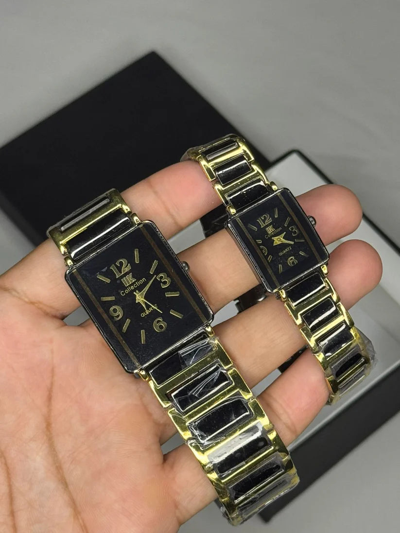 Two Tone Couple Watch