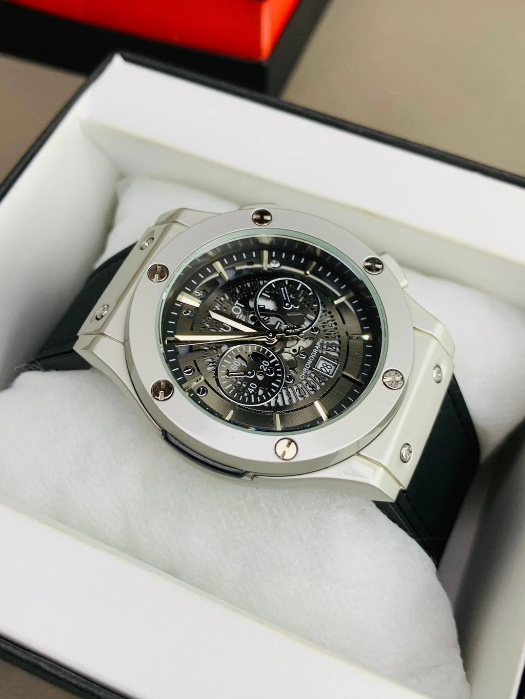 HB Skeleton Date Watch