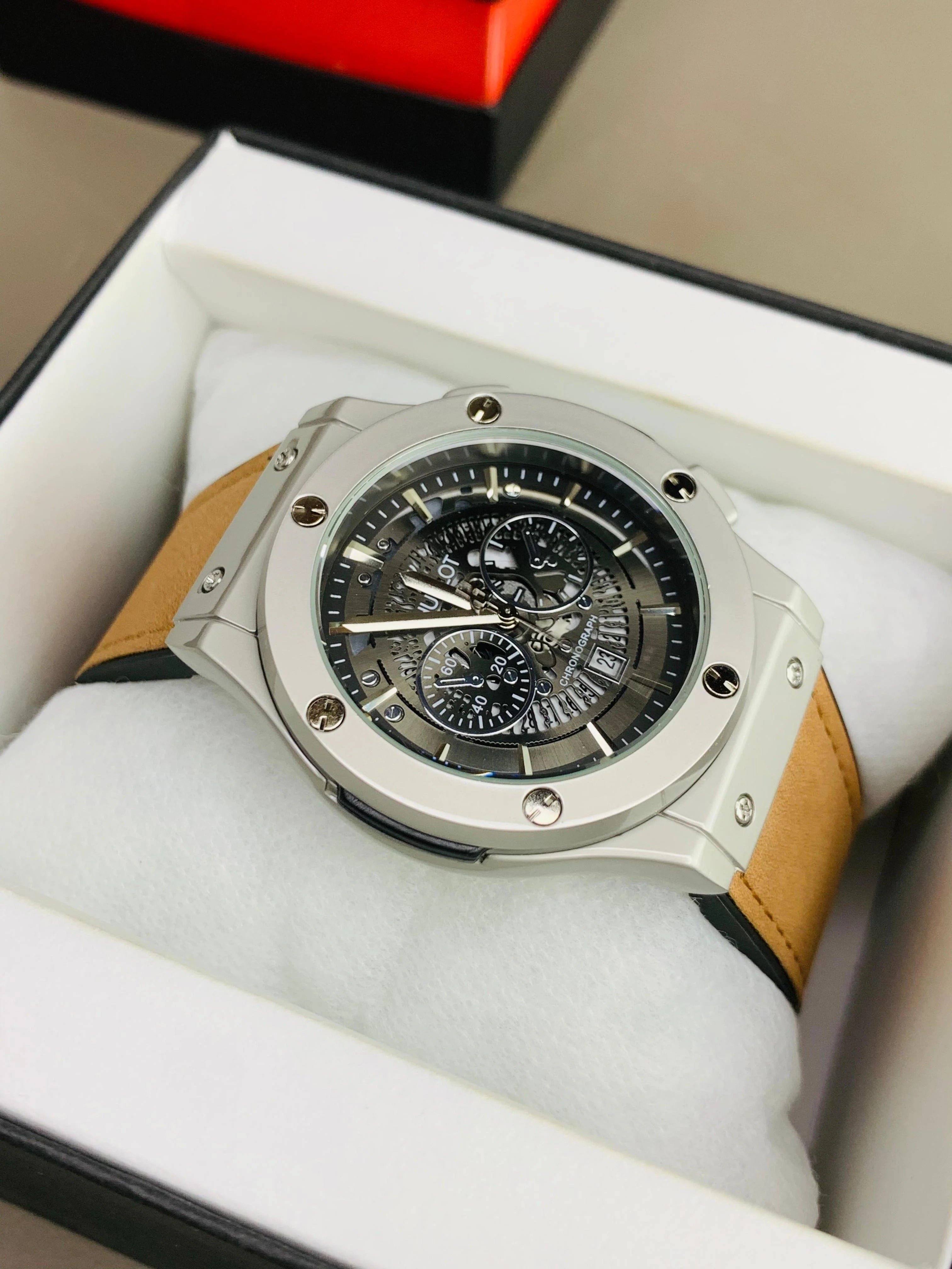 HB Skeleton Date Watch